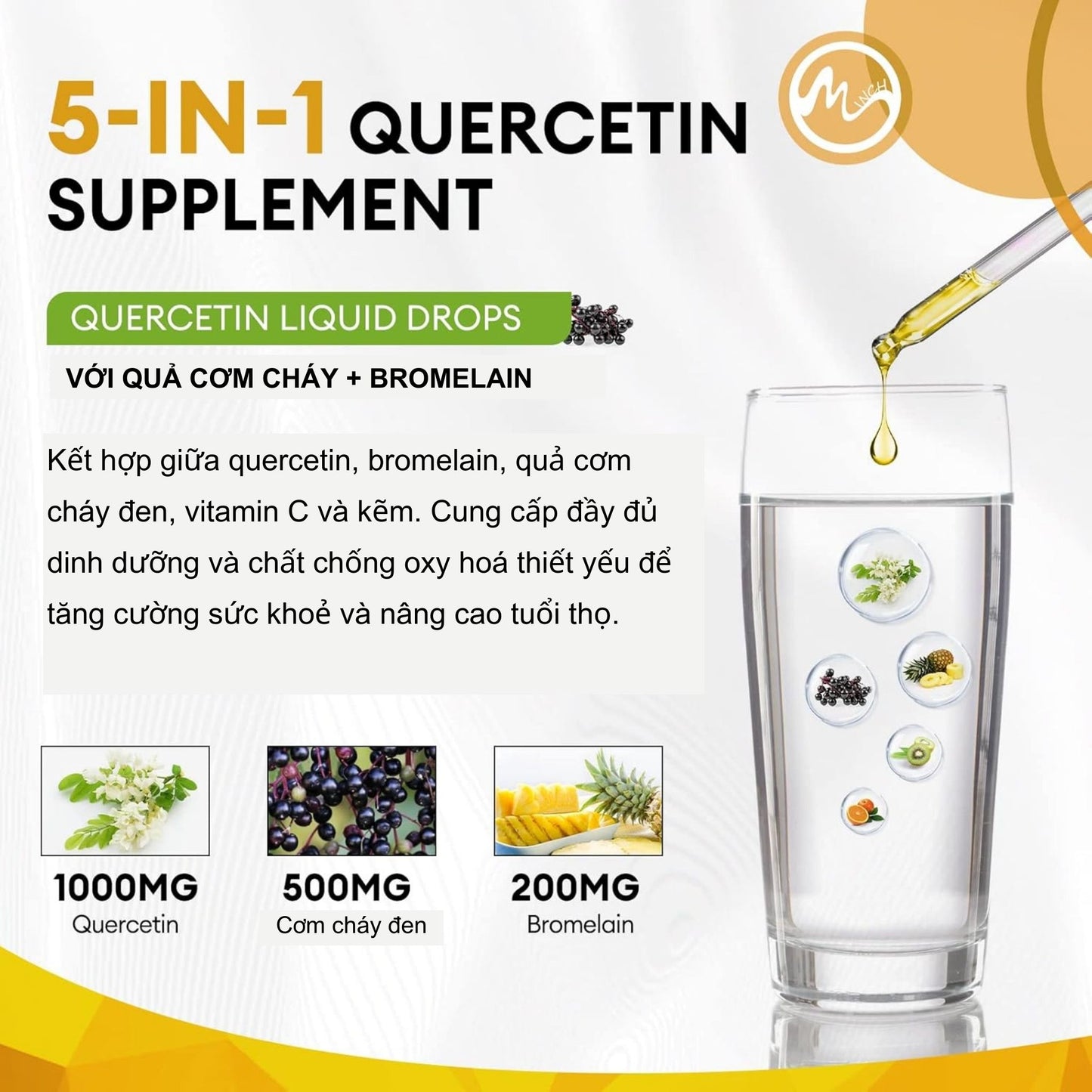 Quercetin dạng giọt 1000mg | 60ml